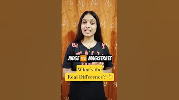 difference between judge and magistrate #law #newvlog #education #students