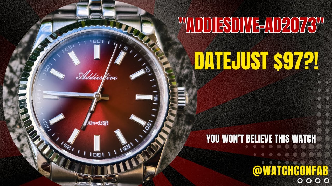 ? $97 Rolex Datejust Lookalike? ADDIESDIVE AD2073 Review - YouTube