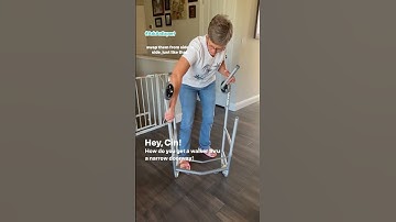 How to get a walker thru a narrow doorway