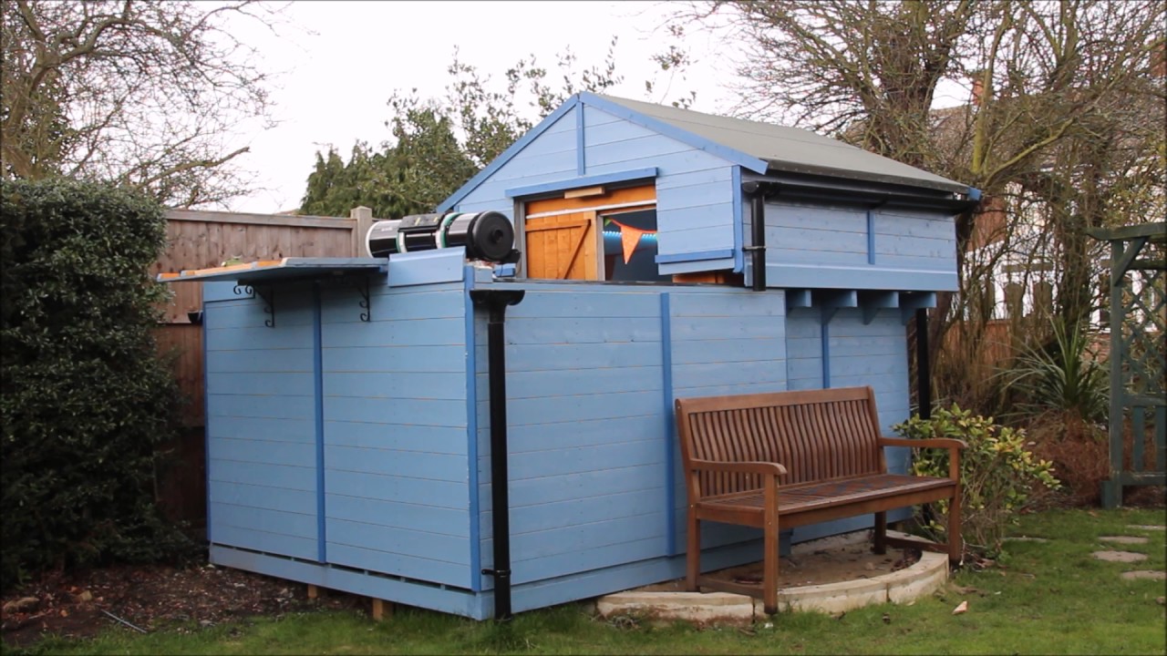 crayford type roll off roof observatory opening and