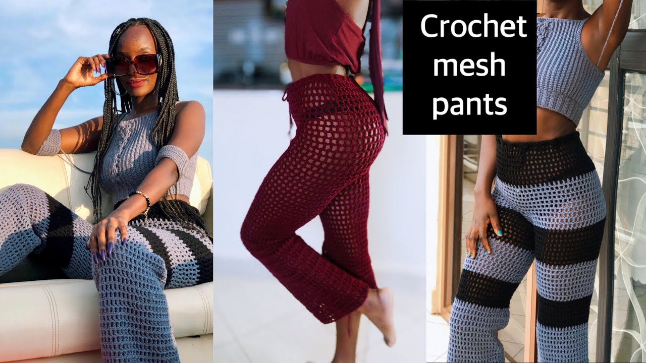 MAXI CROCHET MESH PANTS, pattern tutorial / DIY #crochet crochet