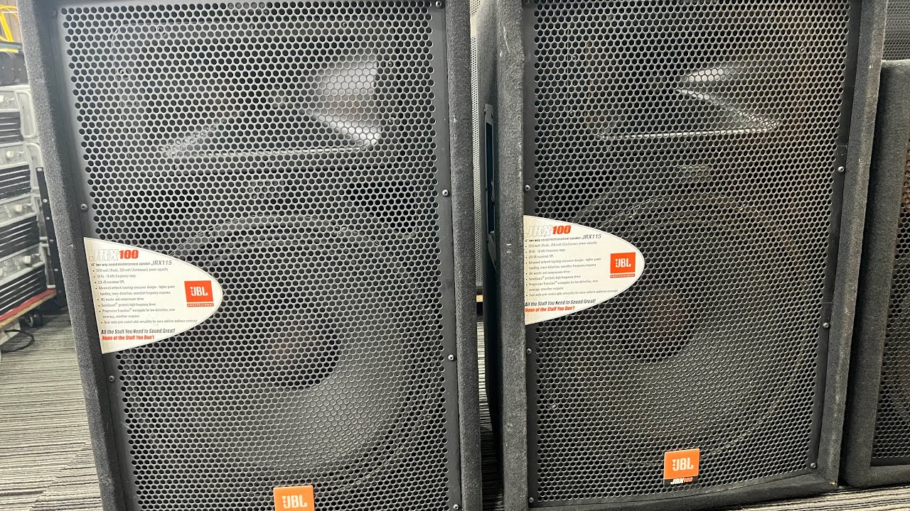 Back in stock: JBL JRX112 and 115, 30cm and 40cm bass, genuine