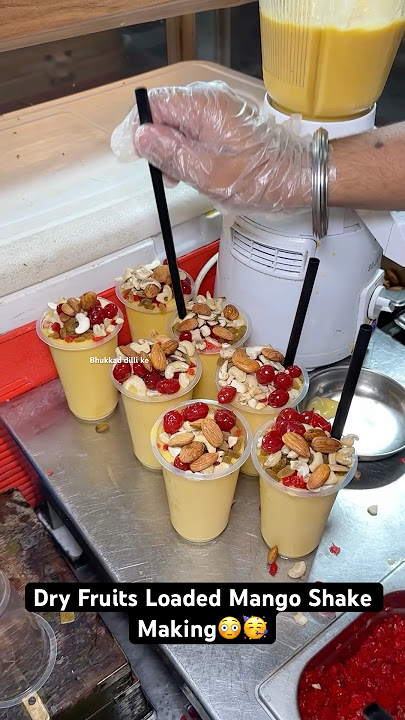Dry Fruits Loaded Mango Shake Making😳🥳|| Indian Street Food