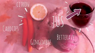 Jus de betterave, carotte et gingembre - Uberti