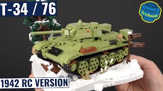 T-34/76 Diorama Display RC Tank - Sluban 7072 (Speed Build Review)