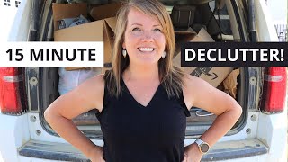 Declutter WITH US! 15 Minute power declutter! (& favorite tips!)