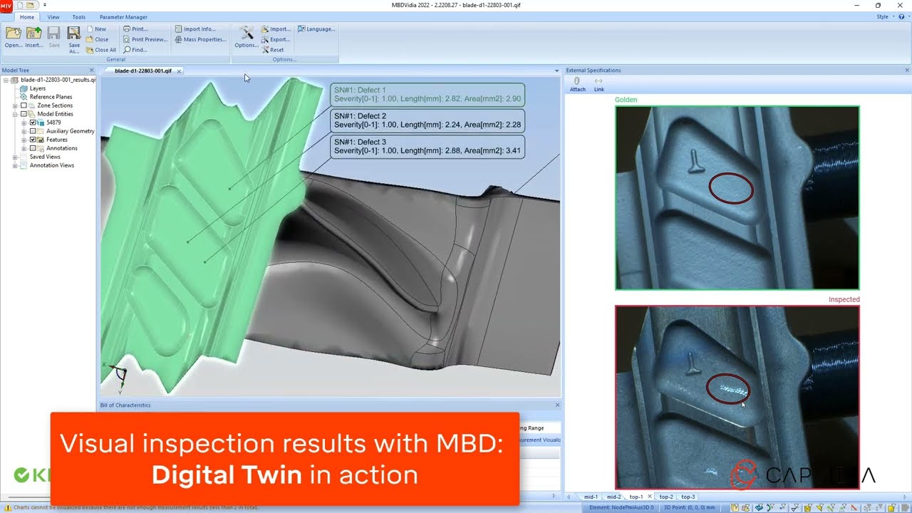 Automated MBD-Based Visual Inspection Using QIF - YouTube