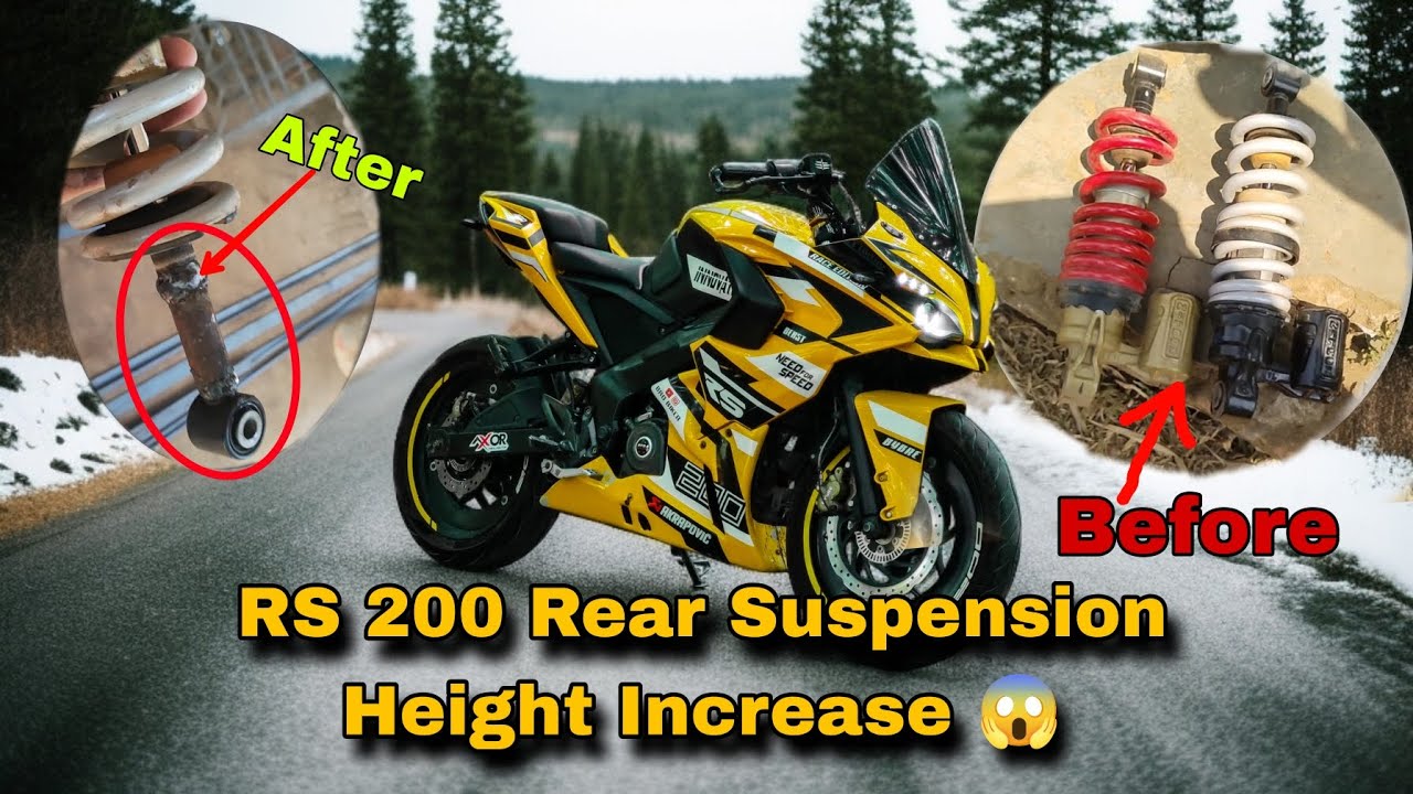 Easiest Process, To increase (High)😱 Your Rear Suspension ||  Rs 200,Dominar 250 | etc, BRO BIKER