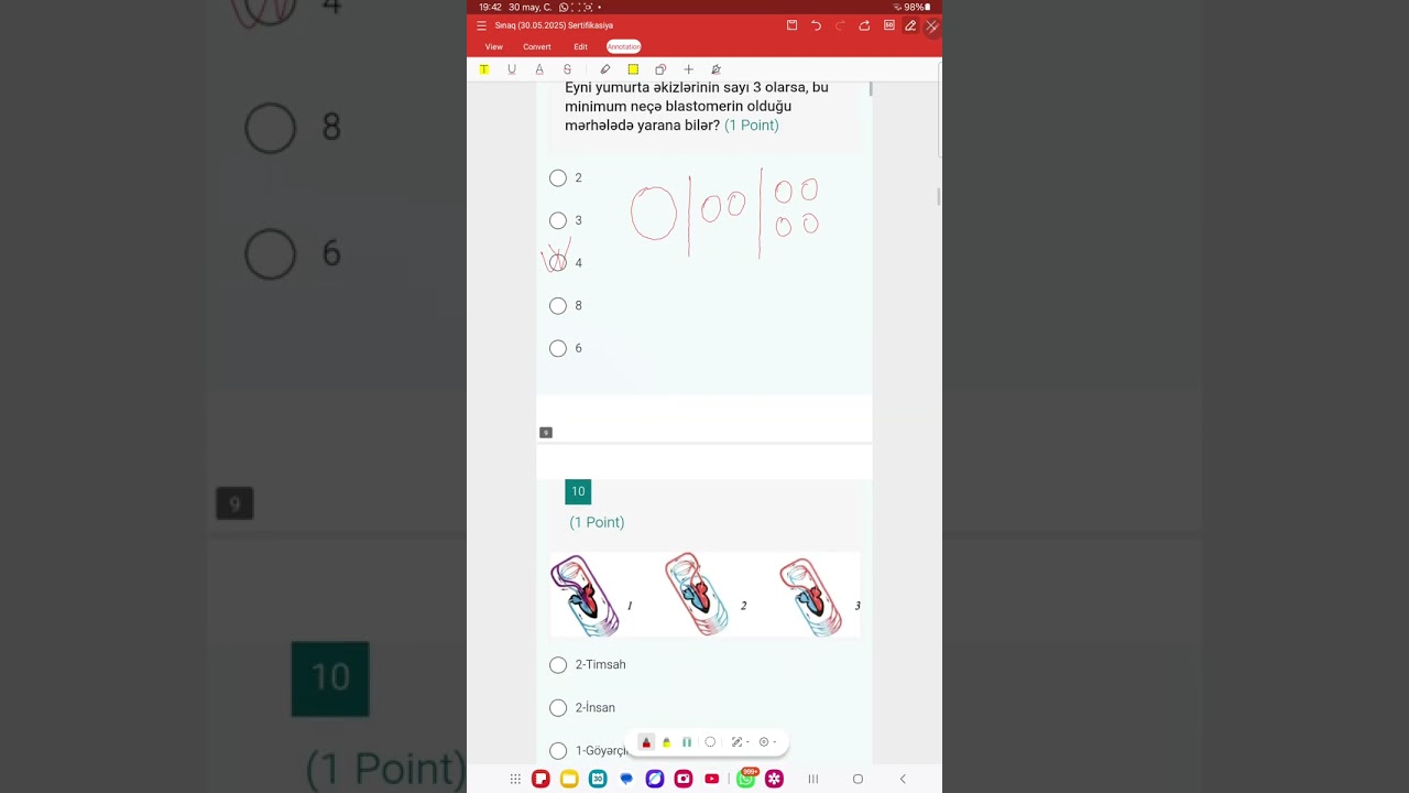 Sertifikasiya sınağı 2025 sualların izahı