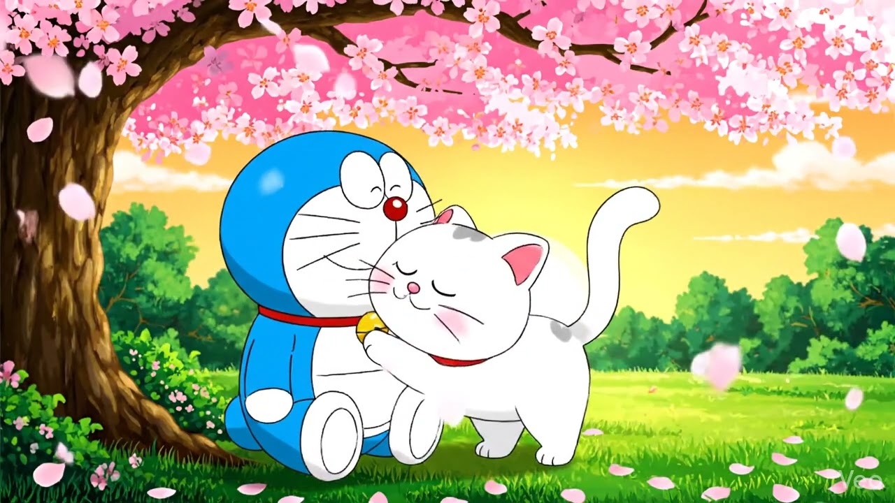 Doraemon with mechan 💕AI generated video 