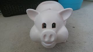 Very Rare Gemmy Animated Money Box Pig/ Piggy Bank Fixed Demo Video
