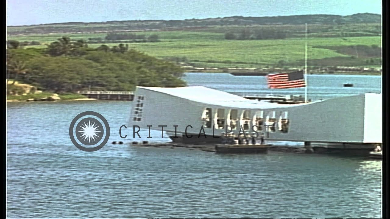 Mannig The Rails Ship's company manning rail during services aboard Memorial at Pearl ...