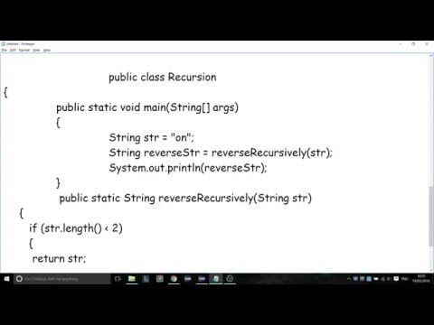 Recursion - Java How To Write Reverse String