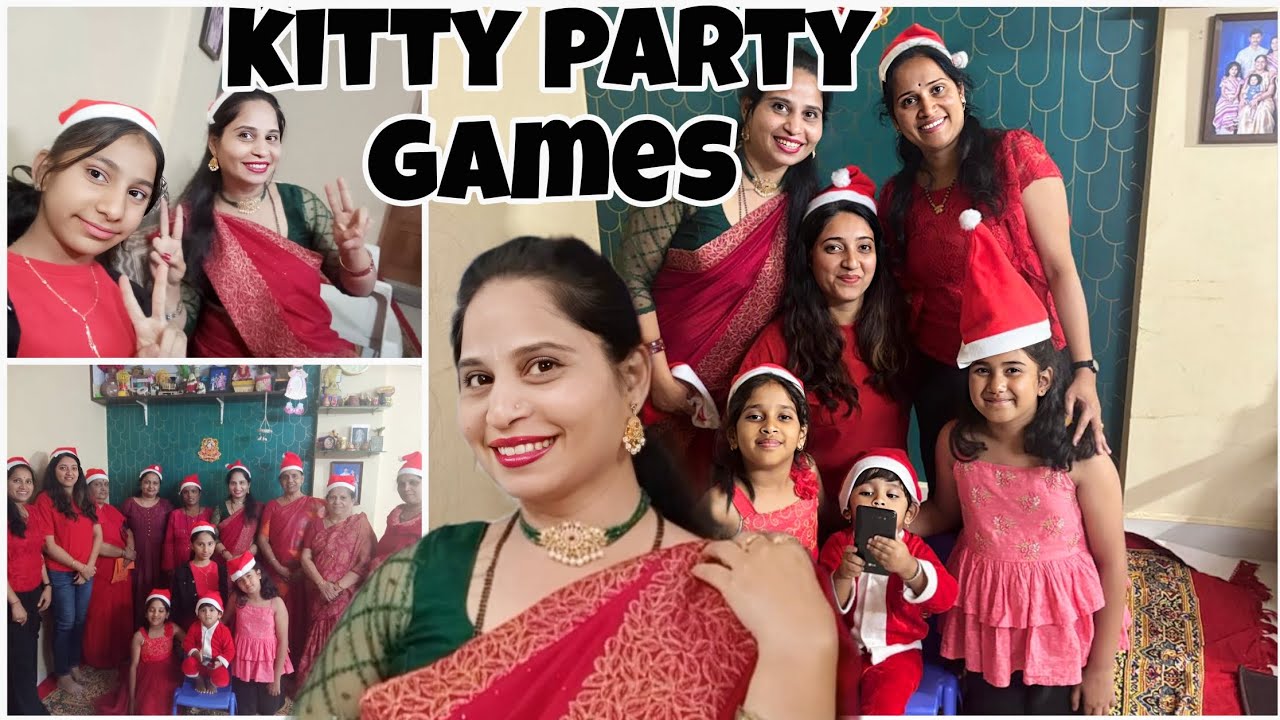 🎅ಕ್ರಿಸ್ಮಸ್ 🌲☃️ಥೀಮ್ kitty party and games /full of entertainment #Kannada #vlog 