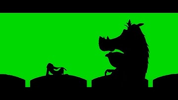 Timon y Pumbaa interrupt 4 green screen espanol widescreen