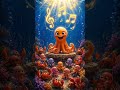 #shorts 🦑 Octopus Sings the Happiest Song in the Ocean! 🐙🎵 | Cute Kids Short #kidscartoon #disney