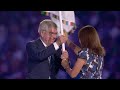 The Olympic Flag Handover from Paris to LA at the #Paris2024 Closing Ceremony