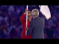 The Olympic Flag Handover from Paris to LA at the #Paris2024 Closing Ceremony