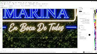 Vectorización en CorelDRAW cartel neón - Evento Tutorial IODI