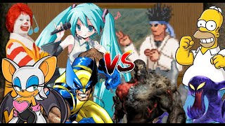 Mugen Request 814 Hatsunemiku, Wolverine, Rouge, Ronald Vs Biohazard, Kfmen, Homerclones, Zakenna