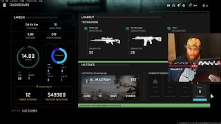 Iron Reveals a 14KD After Showing His Warzone 2 Stats