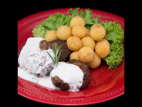 Spicy Lamb Meatballs with Yogurt and Mint Sauce