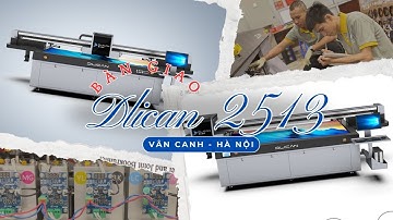 Bàn giao máy in UV phẳng Dlican 2513 cho xưởng tranh tráng gương