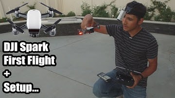 DJI Spark Setup And First Flight-Using Controller And Tablet
