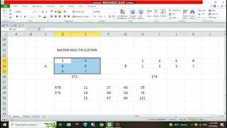 How to Solve Matrix Multiplication using Excel