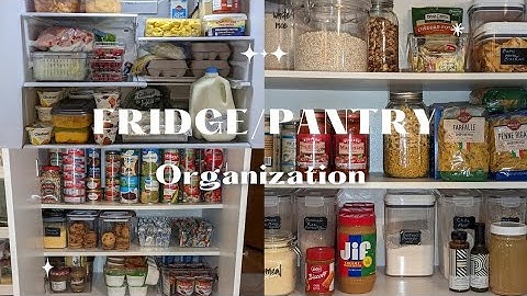 FRIDGE and PANTRY restock and organization. Grocery hall!
