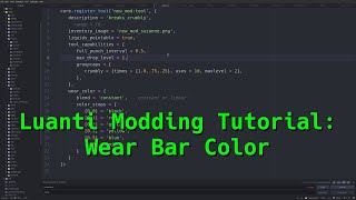 Luanti Modding Tutorial: Wear Bar Color