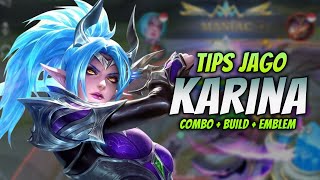 CARA MAIN KARINA TERBARU ! & COMBO KARINA + EMBLEM & BUILD TERSAKIT 2023 ! | KARINA JUNGLER GAMEPLAY