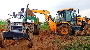 New Eicher 485 power plus tractor with full loaded Trolley | john deere Tractor power |#MVKT