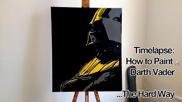 Darth Vader Timelapse (Acrylic on Canvas)
