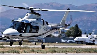 Agusta A109 Executive Helicopter StartUp, Takeoff & Landing N30EH