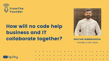 How will no code help business and IT collaborate together? | From The Founder | #noocde