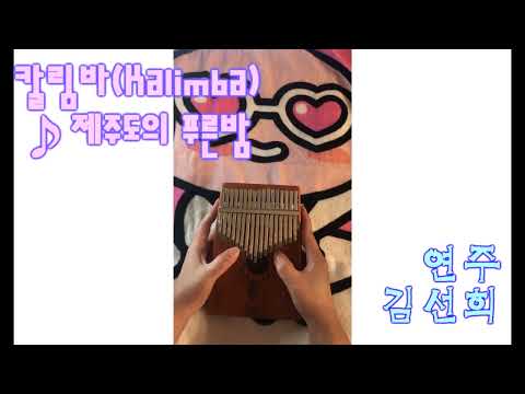 제주도의 푸른 밤 (텅드럼  칼림바 멜로디1단) - 최성원