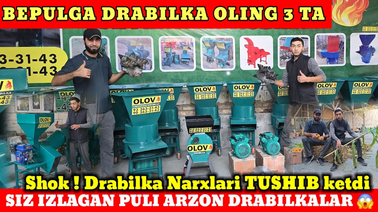 Shok narx! Universal Drabilkalarni Bunday Arzoni bo'lmagan! 😱 Ulgurgan oladi!!!