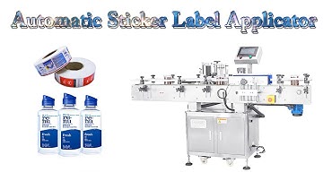 Automatic Sticker Label Applicator  For Round Plastic Bottle Labeler