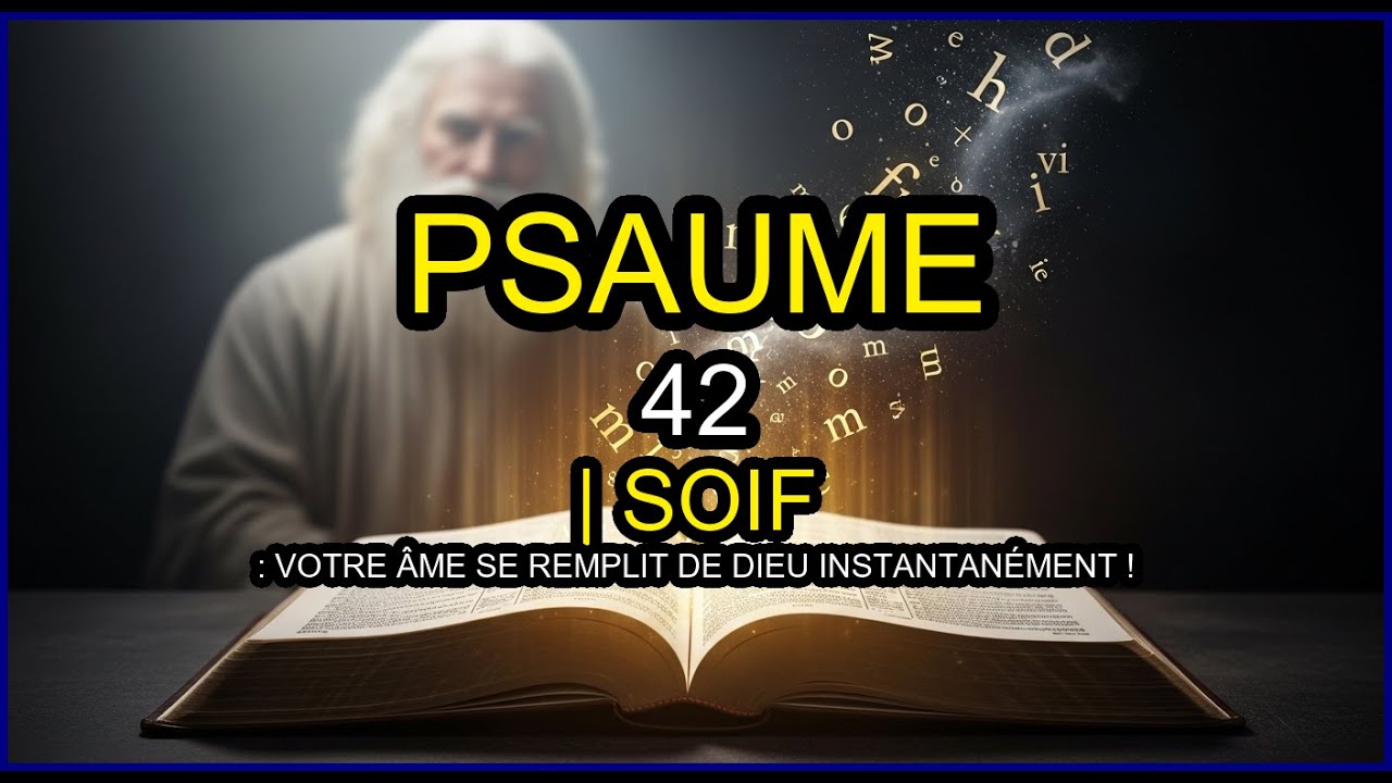 PSAUME 42 | SOIF : Votre Âme Se REMPLIT de Dieu Instantanément !