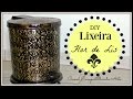 LIXEIRA FLOR DE LIS - Artesanato DIY com Falsa Latonagem - Compartilhando Arte