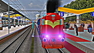 07478 Guntakal Vijayawada Jansadharan || GTL WDM-3D 11255 || MSTS Open Rails SCR V3 Route