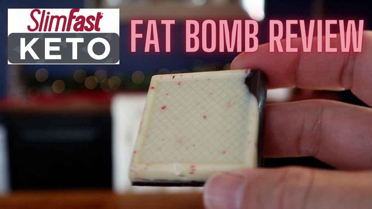 SlimFast Keto Fat Bomb Review | White & Dark Chocolate Peppermint