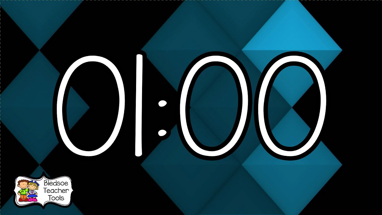 Diamond Countdown Timer 1 Minutes - YouTube
