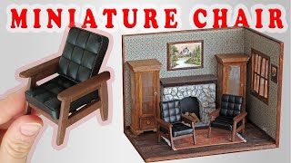 How To Make Miniature Chair // DIY Dollhouse