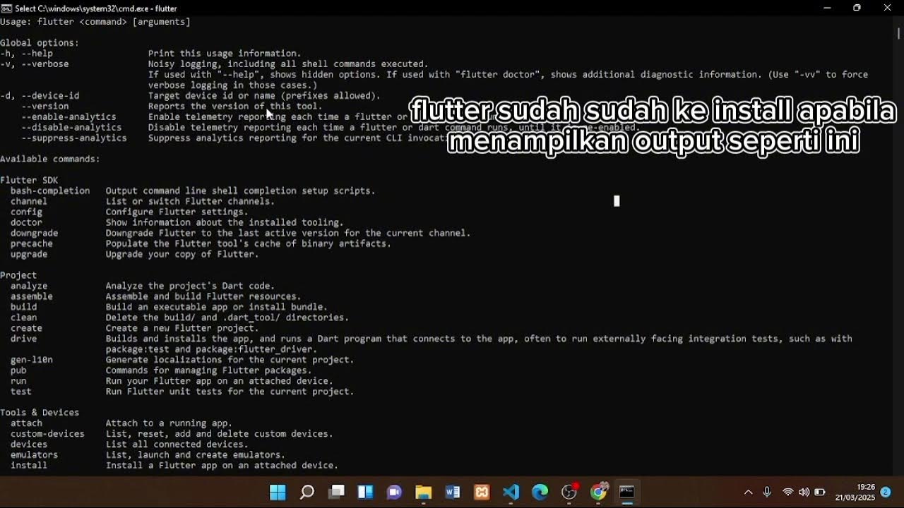 Installasi Flutter dan Contoh Program Sederhana - YouTube
