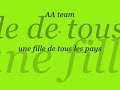 AA team - une fille de tous les pays