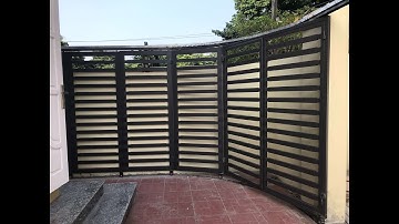 Hướng dẫn lắp đặt cổng lùa vuông góc tại Cẩm Phả, QN và lắp thêm motor tự động cho cổng.