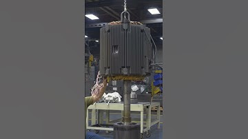 Vertical Holloshaft Motor Stator Frame Assembly #shorts