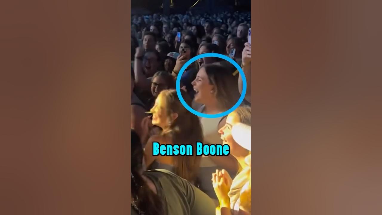 Benson Boone met his ex girlfriend from middle school during a concert 😂 Benson Boone met his ex girlfriend from middle school during a concert 😂